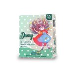 Doos met geconcentreerde wasmiddeldoekjes "Damy" . De doos staat voor 30 wasbeurten.